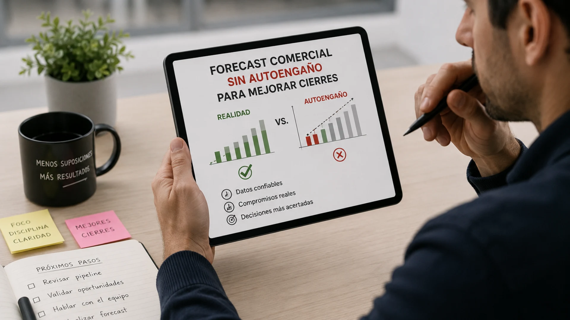 Forecast comercial sin autoengaño: cómo mejorar visibilidad, conversación y cierres en equipos de ventas